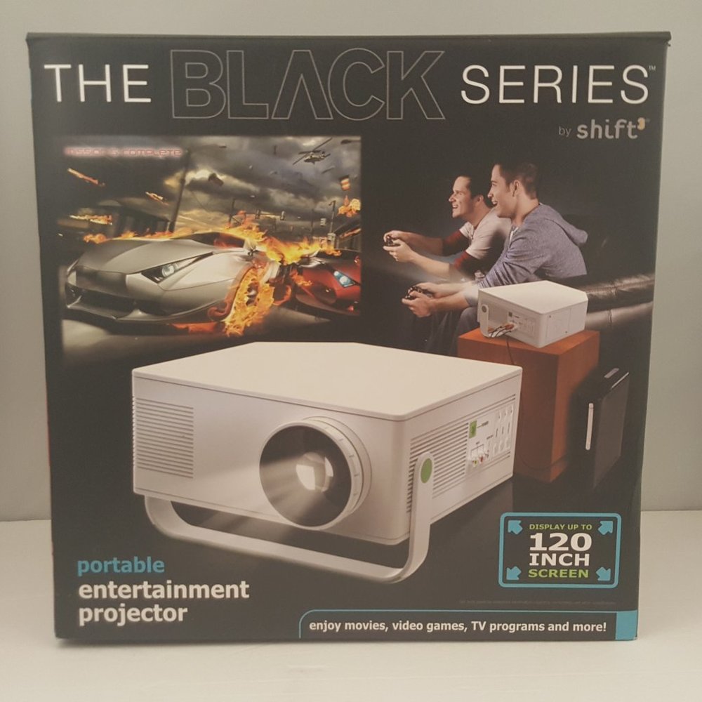 Portable Entertainment Projector Model 1647916 The Black Series by Shift3